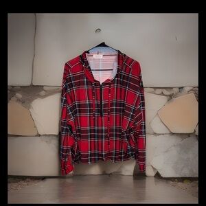Plaid Red Crop Top